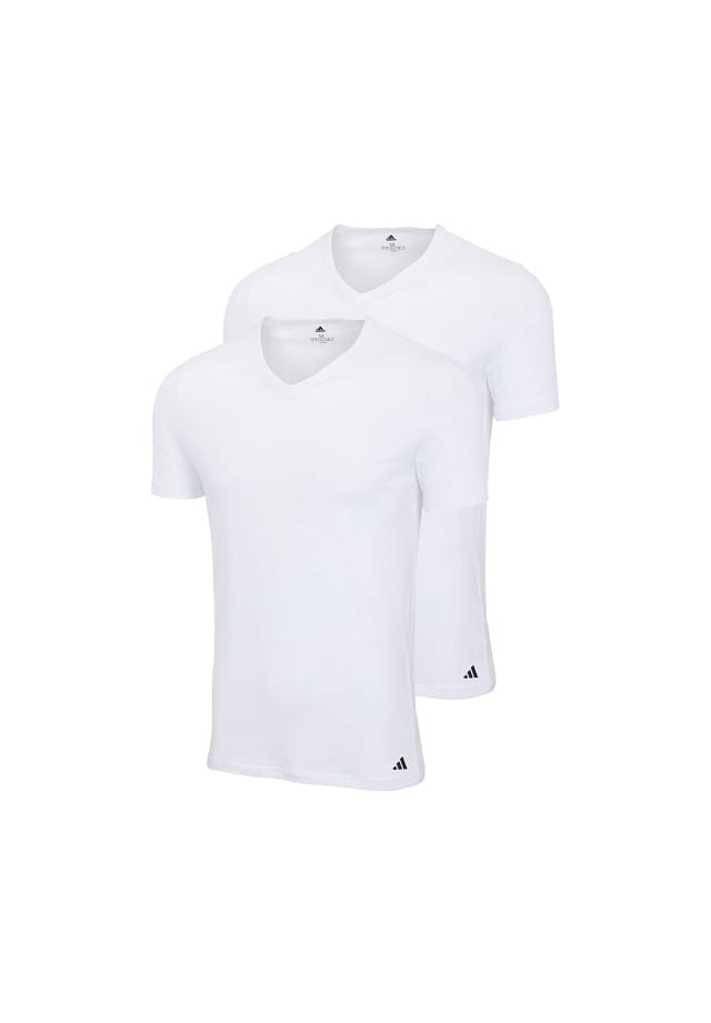 Футболки комплект из 2 штук - футболка с v-образным вырезом активная гибкая хлопок однотонная Adidas, белый
Футболки комплект из 2 штук - футболка с v-образным вырезом активная гибкая хлопок однотонная Adidas, белый
