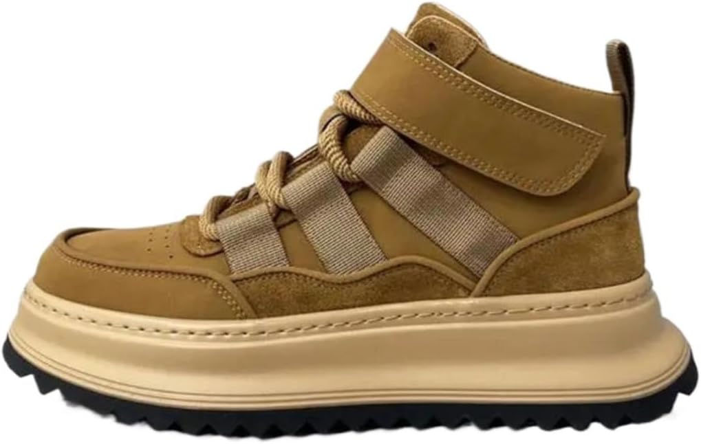 Мужские повседневные кроссовки в стиле ретро с высокой подошвой из искусственной кожи, толстой платформой, городской наружной стильной и широкой ременной поддержкой для комфорта в течение всего дня Ctkvbmeoi, бежевый
Мужские повседневные кроссовки в стиле ретро с высокой подошвой из искусственной кожи, толстой платформой, городской наружной стильной и широкой ременной поддержкой для комфорта в течение всего дня Ctkvbmeoi, бежевый