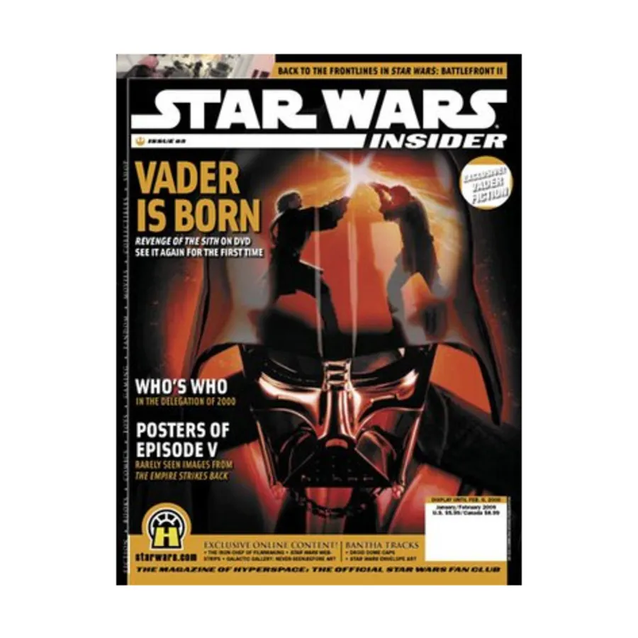 Журнал #85 "Vader is Born", Star Wars Insider #051 - #100 (WOTC)
Журнал #85 "Vader is Born", Star Wars Insider #051 - #100 (WOTC)