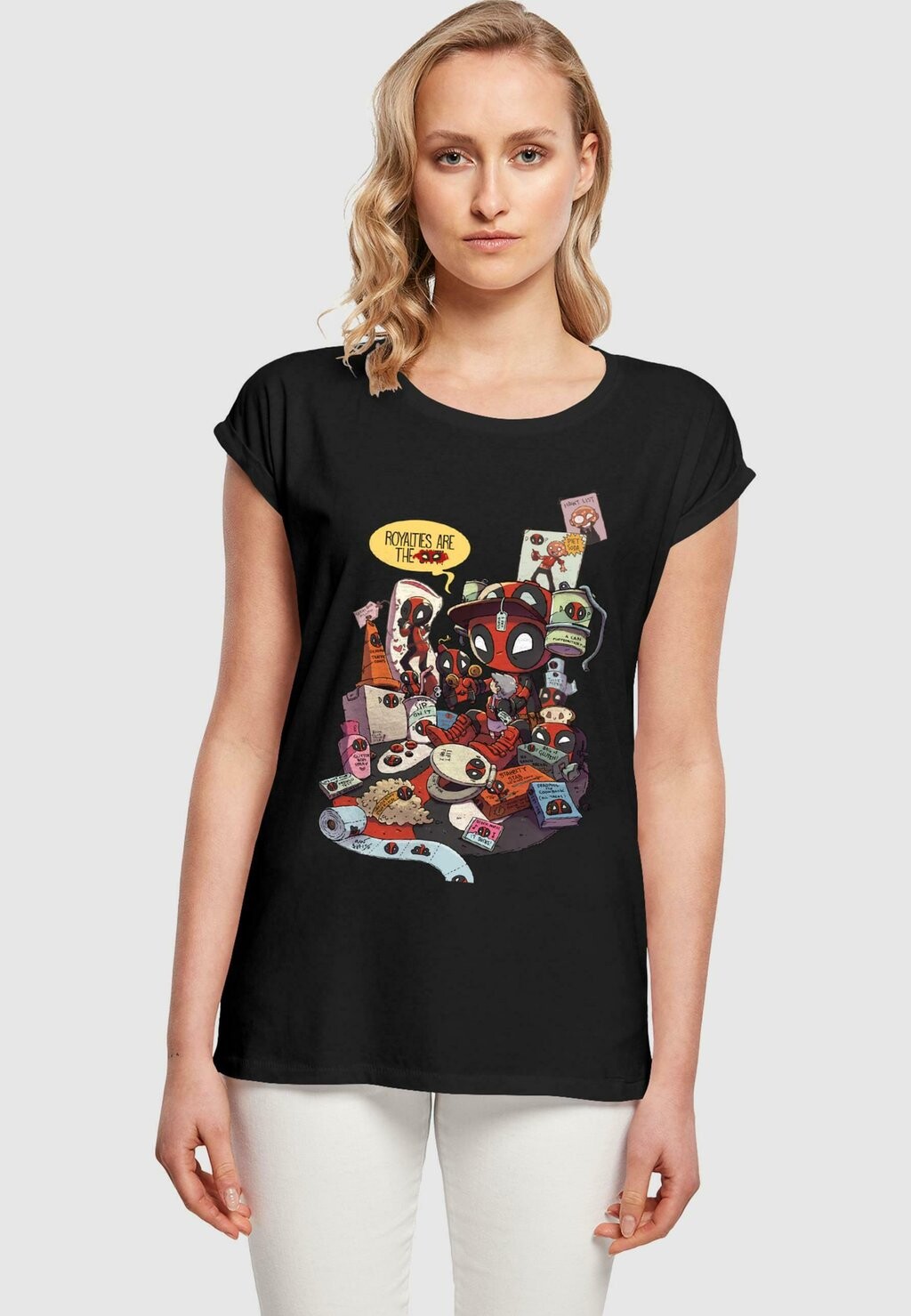 Футболка с принтом DEADPOOL MERCHANDISE ROYALTIES ABSOLUTE CULT, черный
Футболка с принтом DEADPOOL MERCHANDISE ROYALTIES ABSOLUTE CULT, черный