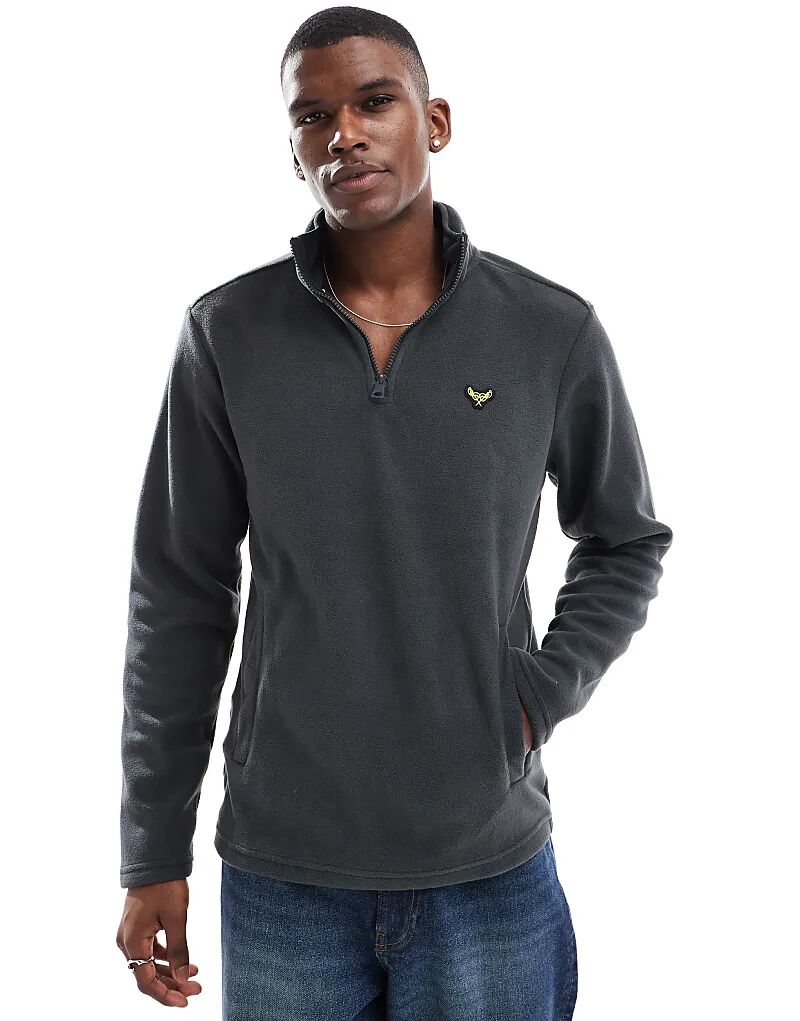 Флис с застежкой-молнией 1/4 цвета древесного угля Threadbare
Флис с застежкой-молнией 1/4 цвета древесного угля Threadbare