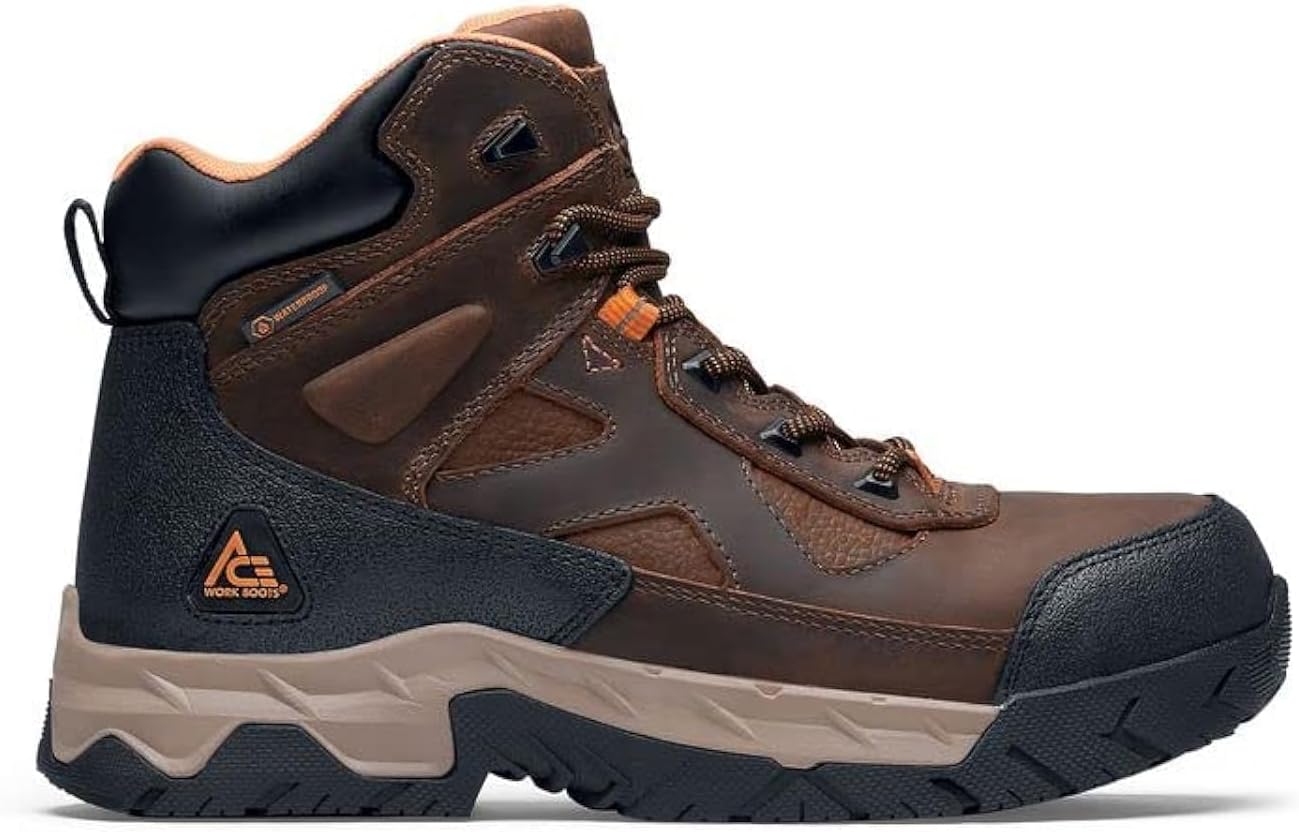 Ботинки ACE Glacier для мужчин, стальная защищенная носок (ST) и носок из нанокомпозита (NCT), противоскользящие, водоотталкивающие, черные Ace Work Boots
Ботинки ACE Glacier для мужчин, стальная защищенная носок (ST) и носок из нанокомпозита (NCT), противоскользящие, водоотталкивающие, черные Ace Work Boots