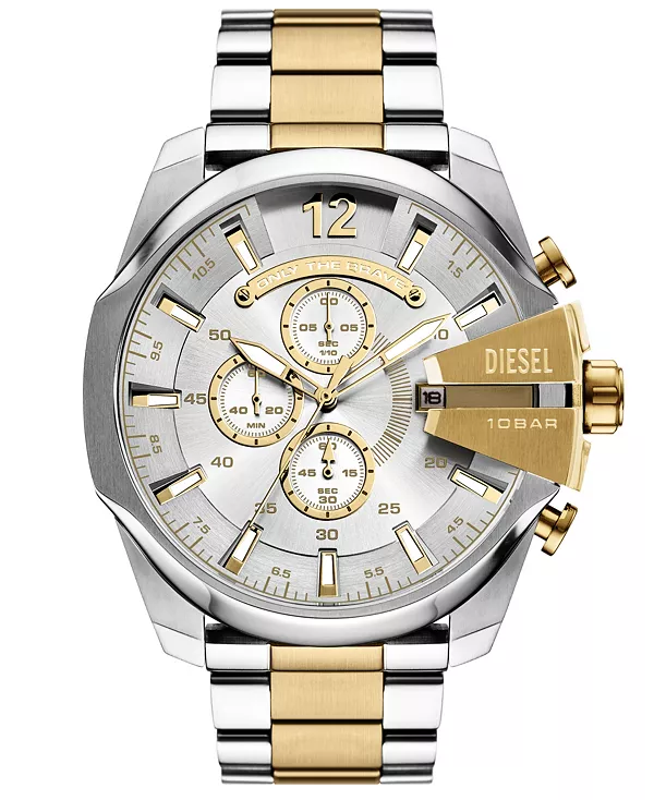 Мужские часы Mega Chief с хронографом из нержавеющей стали золотистого оттенка, 51 мм Diesel, two-tone, Позолоченный, Мужские часы Mega Chief с хронографом из нержавеющей стали золотистого оттенка, 51 мм Diesel, two-tone
Мужские часы Mega Chief с хронографом из нержавеющей стали золотистого оттенка, 51 мм Diesel, two-tone, Позолоченный, Мужские часы Mega Chief с хронографом из нержавеющей стали золотистого оттенка, 51 мм Diesel, two-tone