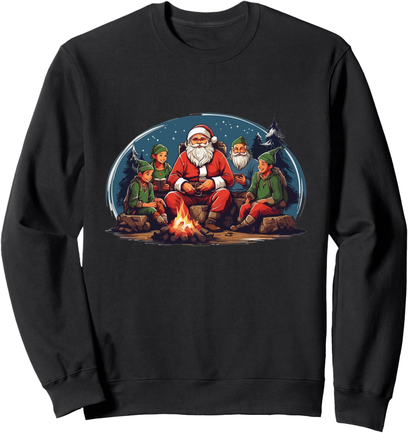 Рождественская магия лагеря эльфов - Толстовка с Санта-Клаусом Festive Camp With Santa Claus, черный
Рождественская магия лагеря эльфов - Толстовка с Санта-Клаусом Festive Camp With Santa Claus, черный