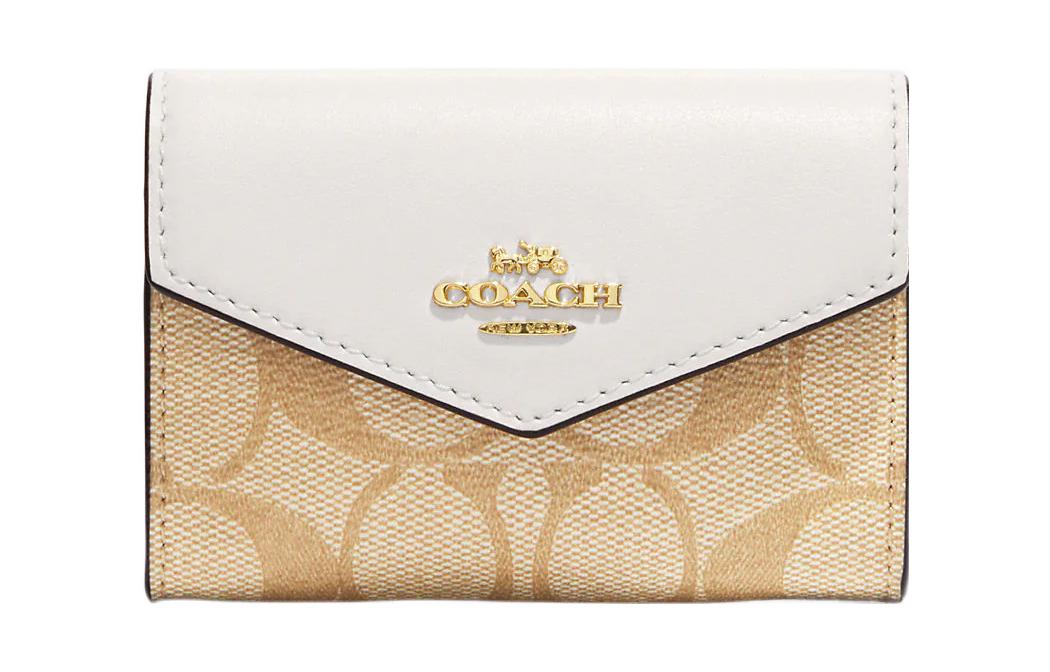 COACH Женский кошелек из холста и кожи для карт бело-коричневый
COACH Женский кошелек из холста и кожи для карт бело-коричневый