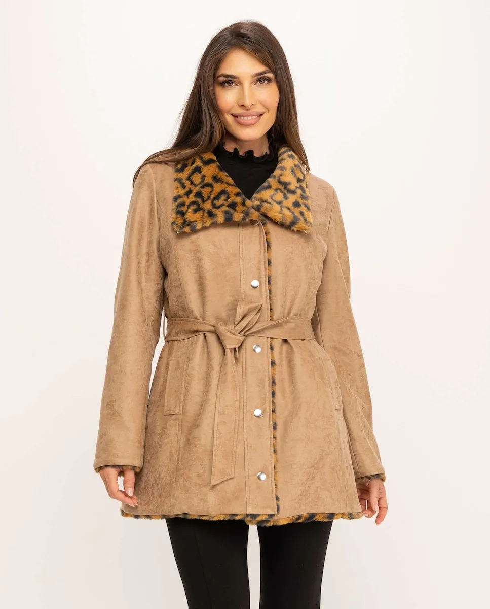 Женская двусторонняя парка из технической ткани и искусственного меха Fsh, песочный
Женская двусторонняя парка из технической ткани и искусственного меха Fsh, песочный