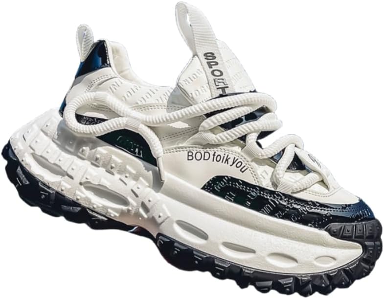 Мужские стильные спортивные кроссовки с толстой подошвой, комфортной стелькой и прочной противоскользящей подошвой Hoalox, белый/черный
Мужские стильные спортивные кроссовки с толстой подошвой, комфортной стелькой и прочной противоскользящей подошвой Hoalox, белый/черный