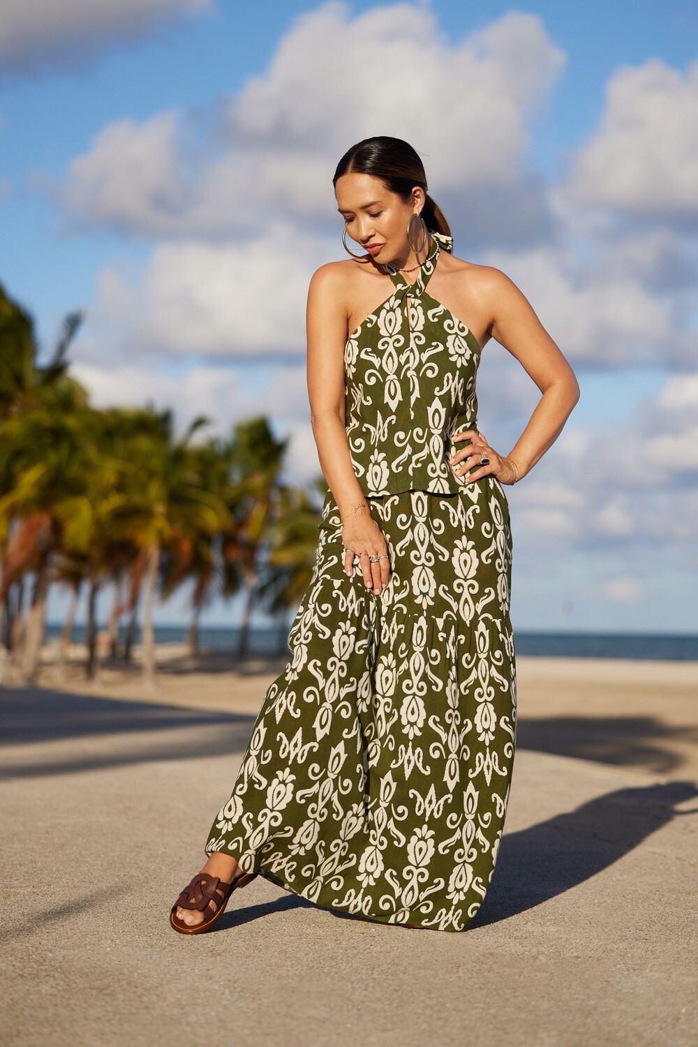 Юбка макси с регулируемой талией и принтом Myleene Klass, зеленый
Юбка макси с регулируемой талией и принтом Myleene Klass, зеленый