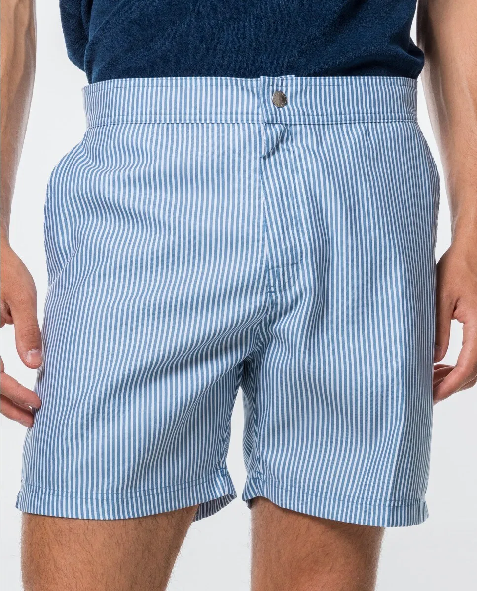 Мужские шорты-бермуды для плавания синего цвета Wickett Jones, синий
Мужские шорты-бермуды для плавания синего цвета Wickett Jones, синий