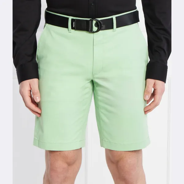 Современные шорты из твила приталенного кроя + ремень Calvin Klein, зеленый
Современные шорты из твила приталенного кроя + ремень Calvin Klein, зеленый