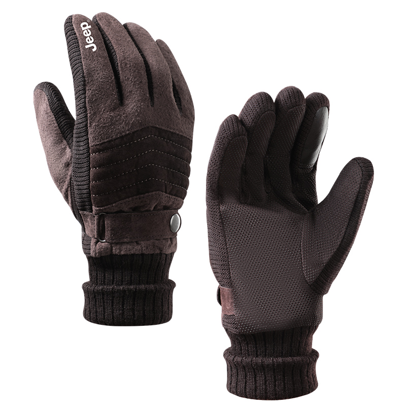 Перчатки мужские из свиной спилковой кожи Jeep, коричневый
Перчатки мужские из свиной спилковой кожи Jeep, коричневый