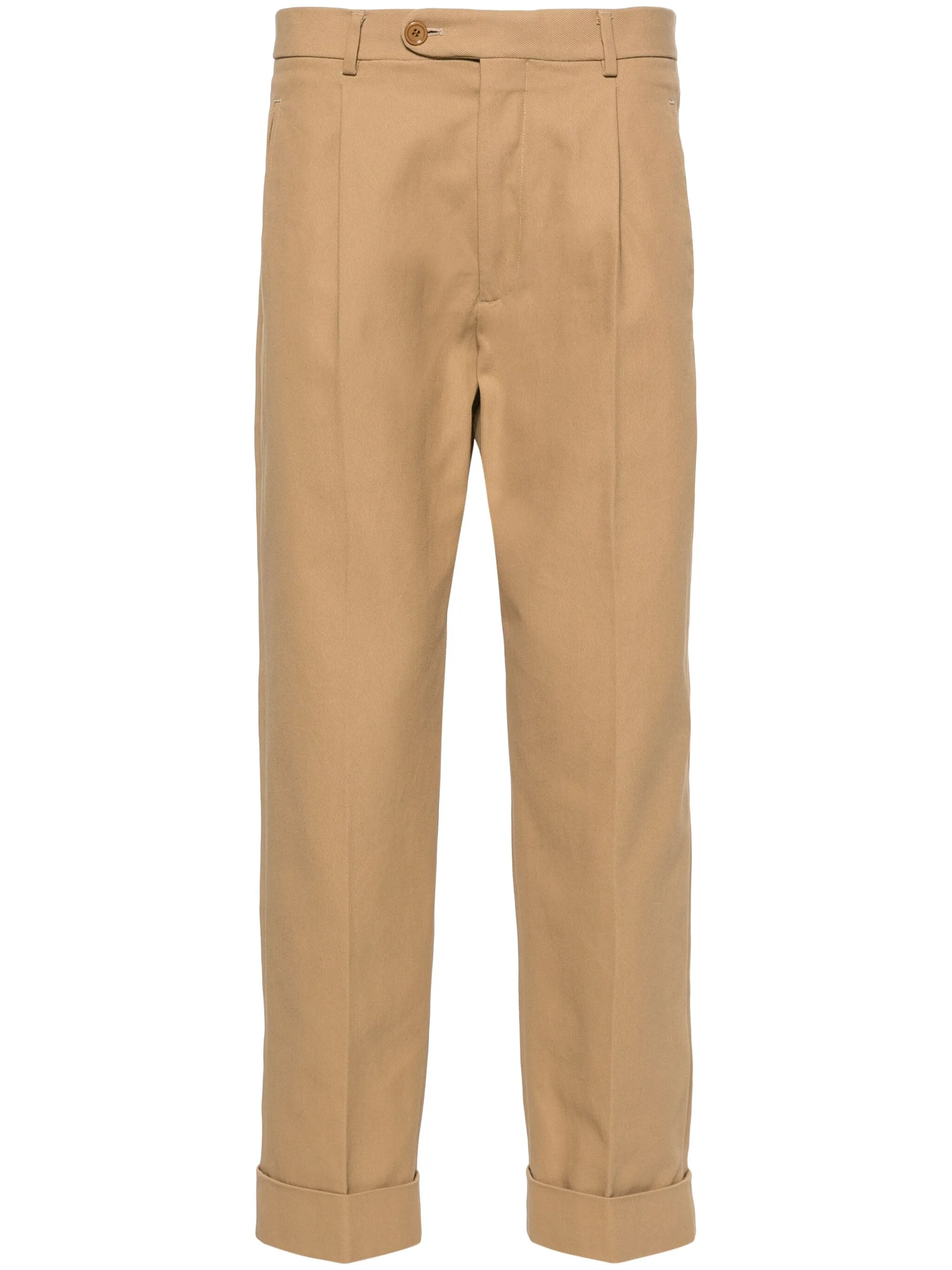 Брюки строгого кроя с вышивкой Double G Gucci, коричневый
Брюки строгого кроя с вышивкой Double G Gucci, коричневый