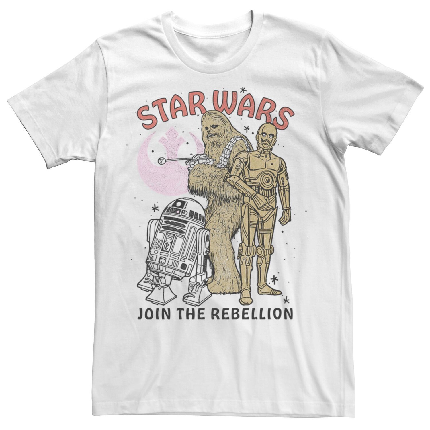 Мужская футболка Chewbacca R2-D2 C-3PO Join The Rebellion Star Wars
Мужская футболка Chewbacca R2-D2 C-3PO Join The Rebellion Star Wars