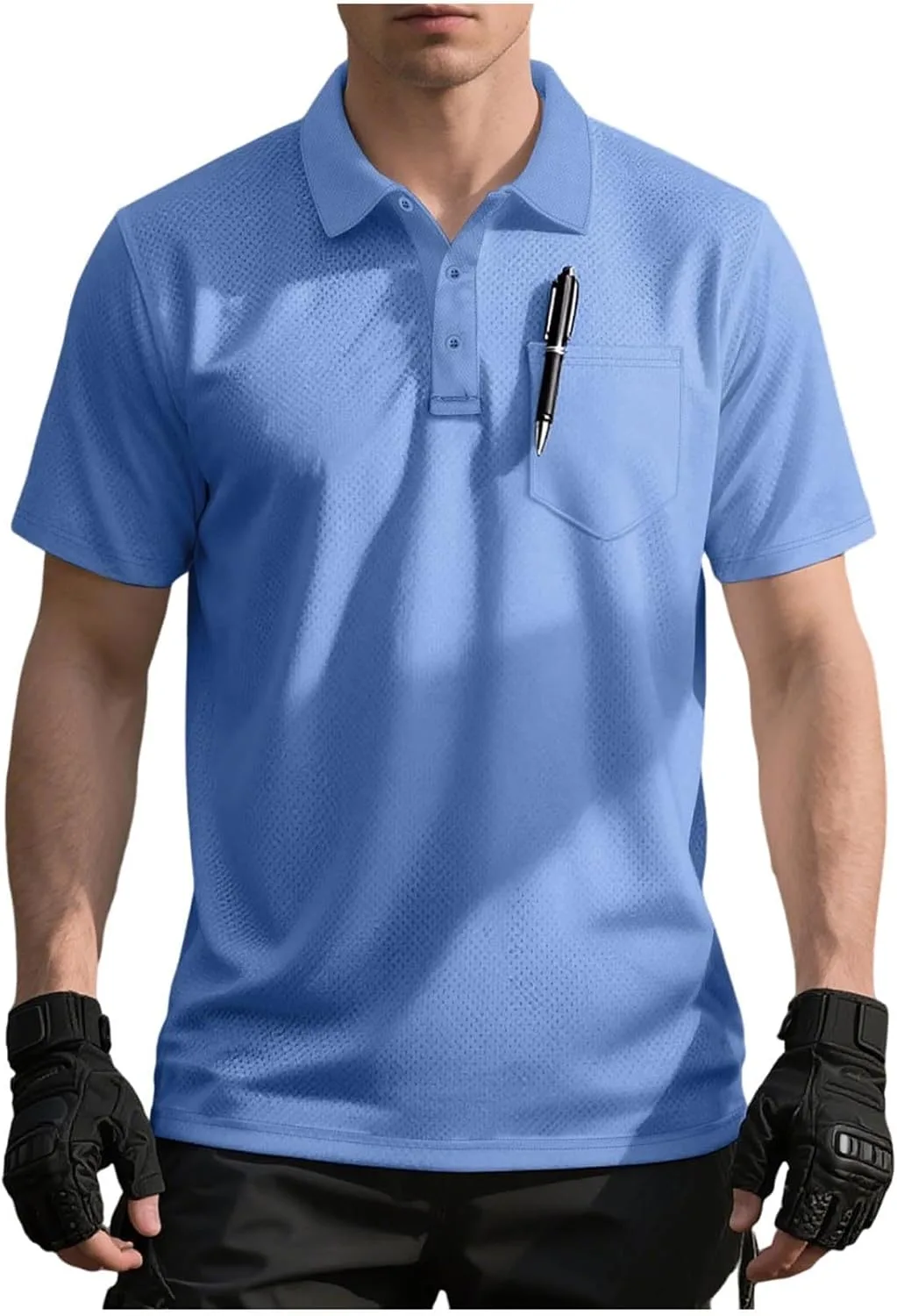 Мужская футболка с воротником, легкая, быстросохнущая
Мужская футболка с воротником, легкая, быстросохнущая