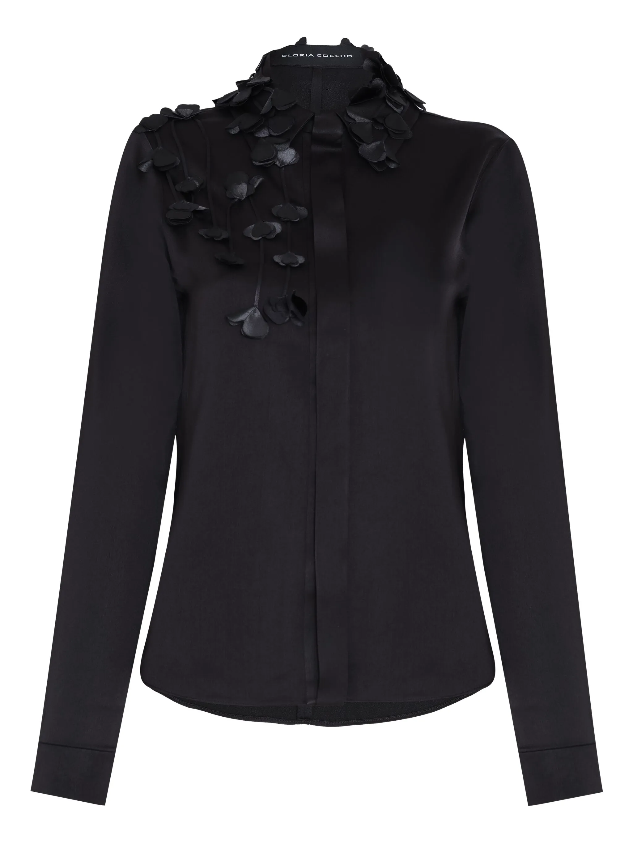 Рубашка с цветочным декором Gloria Coelho, черный
Рубашка с цветочным декором Gloria Coelho, черный