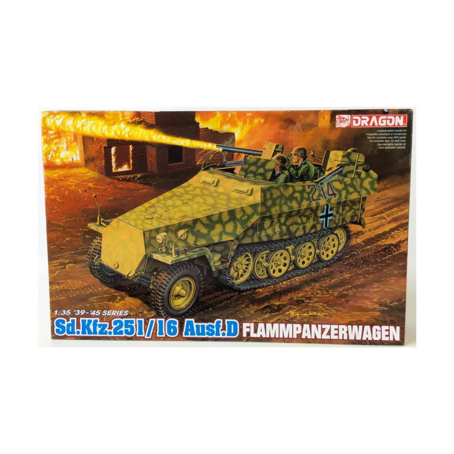 Sd.Kfz. 251/16 Аусф. D Фламмпанцерваген, Dragon Models - '39 to '45 Series - Germany (1:35)
Sd.Kfz. 251/16 Аусф. D Фламмпанцерваген, Dragon Models - '39 to '45 Series - Germany (1:35)