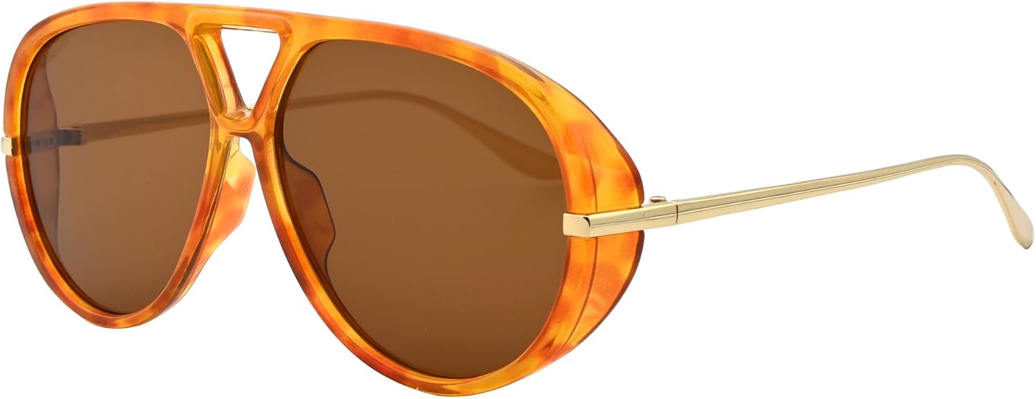 Модные солнцезащитные очки-авиаторы большого размера для женщин и мужчин, в стиле ретро, большие солнцезащитные очки-щитки, винтажные очки Teumire, A11 Leopard/Brown
Модные солнцезащитные очки-авиаторы большого размера для женщин и мужчин, в стиле ретро, большие солнцезащитные очки-щитки, винтажные очки Teumire, A11 Leopard/Brown