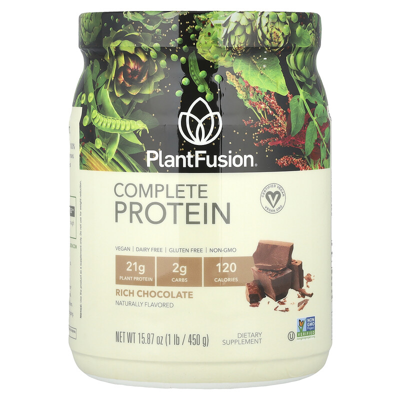 PlantFusion, Высококачественный шоколад, обогащенный полноценным белком, 1 ф. (450 г)
PlantFusion, Высококачественный шоколад, обогащенный полноценным белком, 1 ф. (450 г)