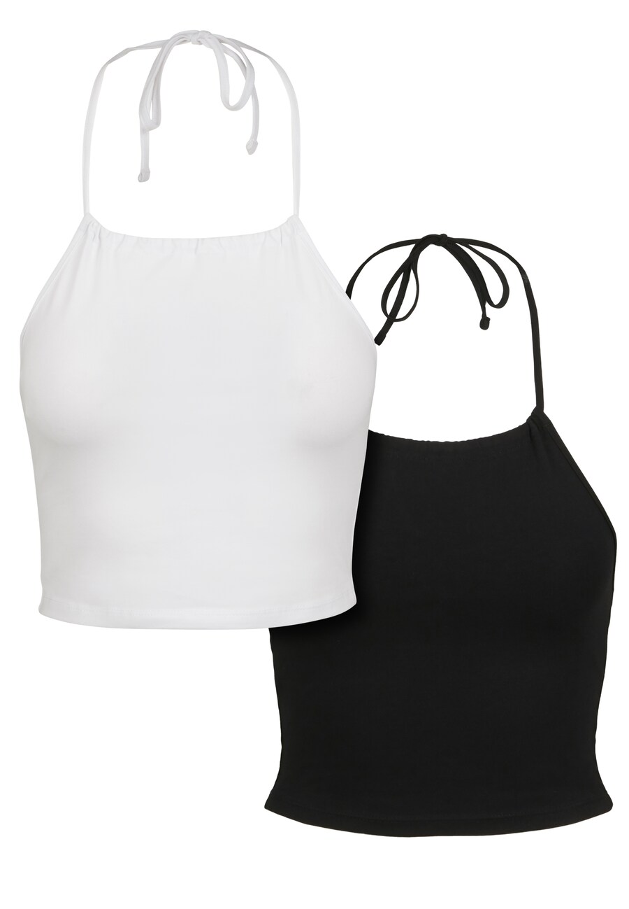 Топ Urban Classics, черный/белый
Топ Urban Classics, черный/белый