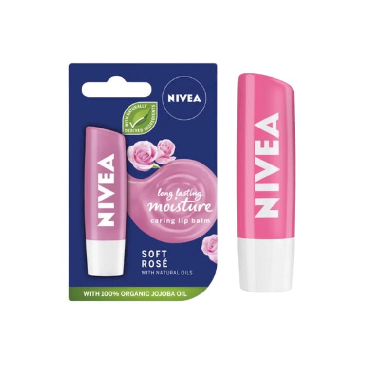 NIVEA Мягкий и увлажняющий бальзам для губ Rose
NIVEA Мягкий и увлажняющий бальзам для губ Rose