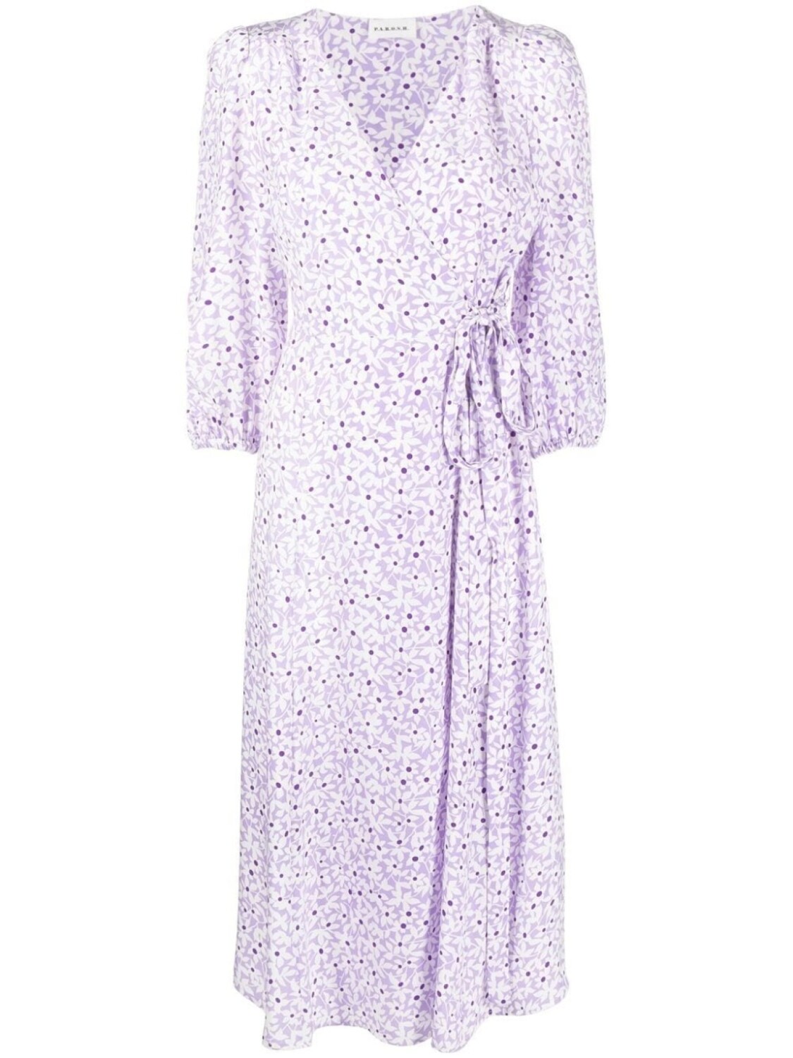 P.A.R.O.S.H. платье с запахом и цветочным принтом, белый
P.A.R.O.S.H. платье с запахом и цветочным принтом, белый