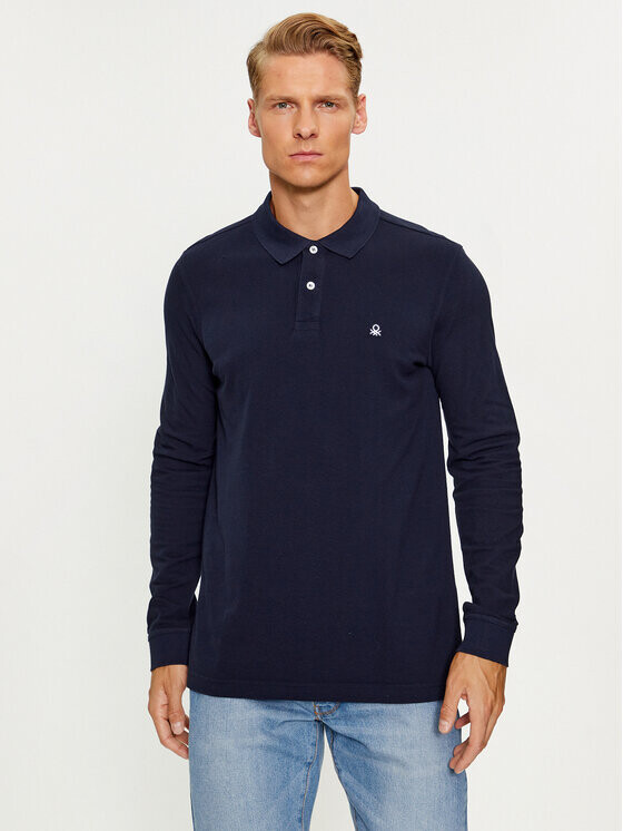 Рубашка поло стандартного кроя United Colors Of Benetton, синий
Рубашка поло стандартного кроя United Colors Of Benetton, синий