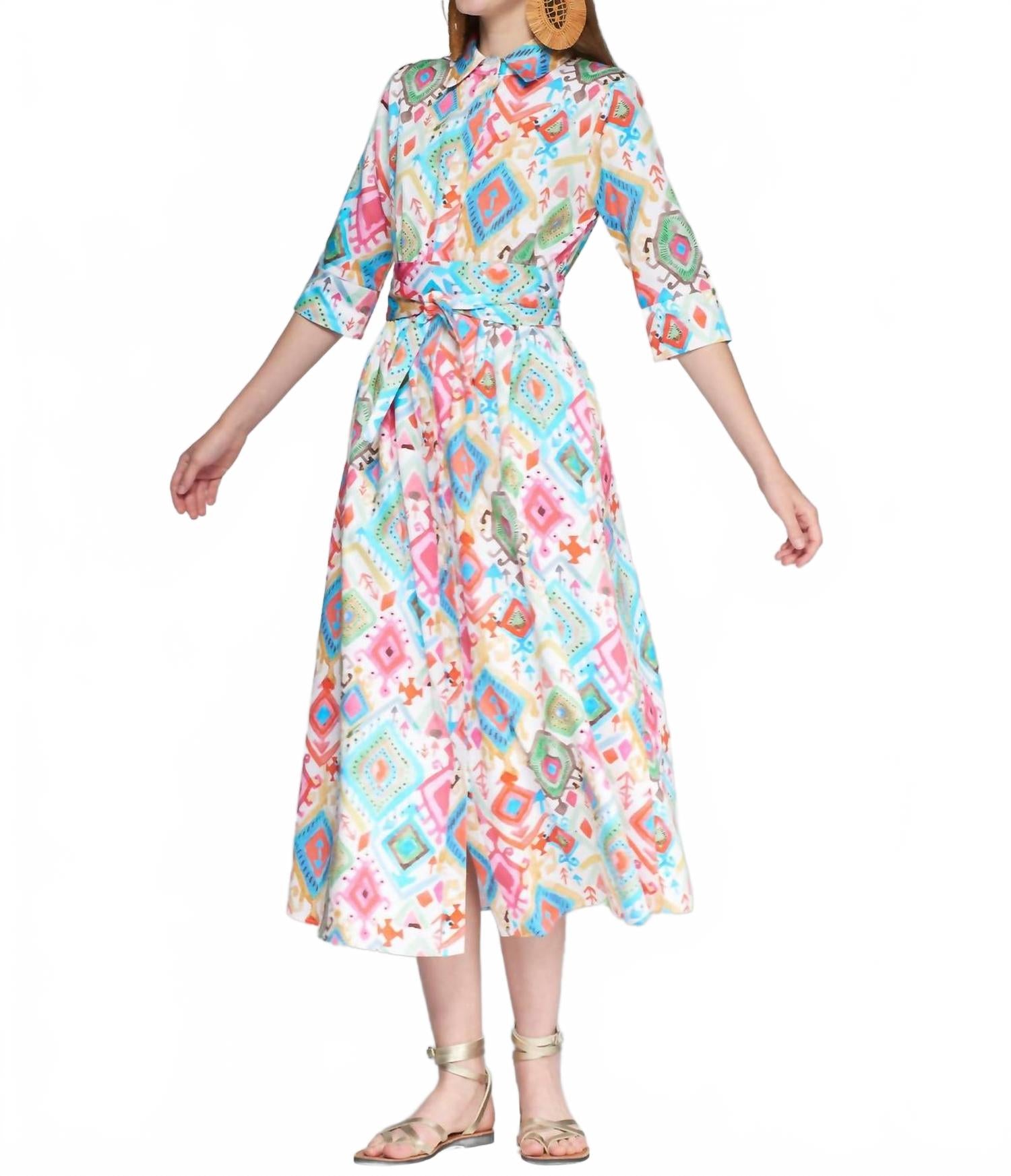 Бренда Платье в бирюзовом и коралловом цветах Vilagallo
Бренда Платье в бирюзовом и коралловом цветах Vilagallo