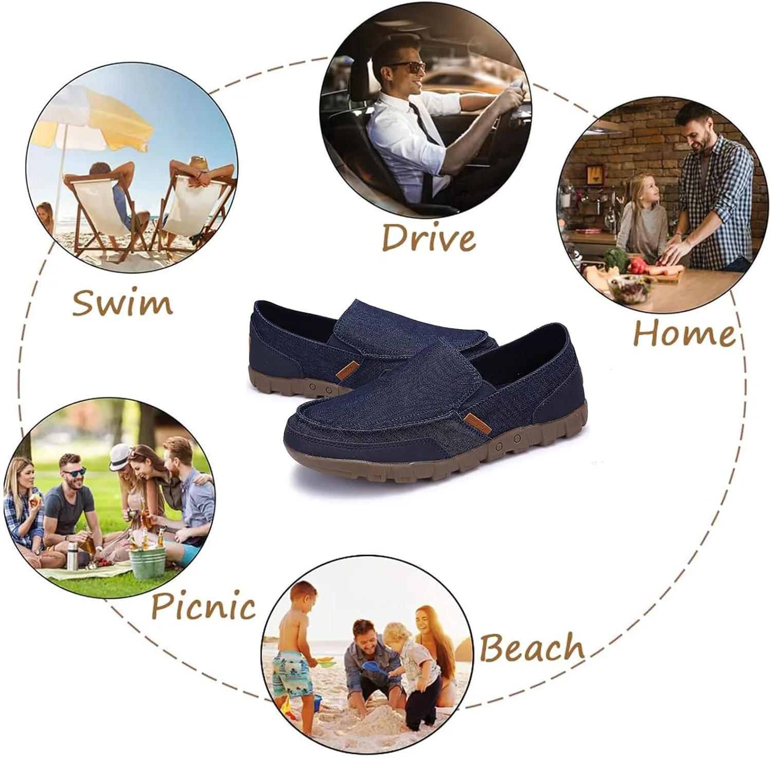 Мужские легкие мокасины из холщовой ткани, удобные слипоны, повседневная модная обувь для прогулок с нескользящей подошвой EFTCAL, серый
Мужские легкие мокасины из холщовой ткани, удобные слипоны, повседневная модная обувь для прогулок с нескользящей подошвой EFTCAL, серый