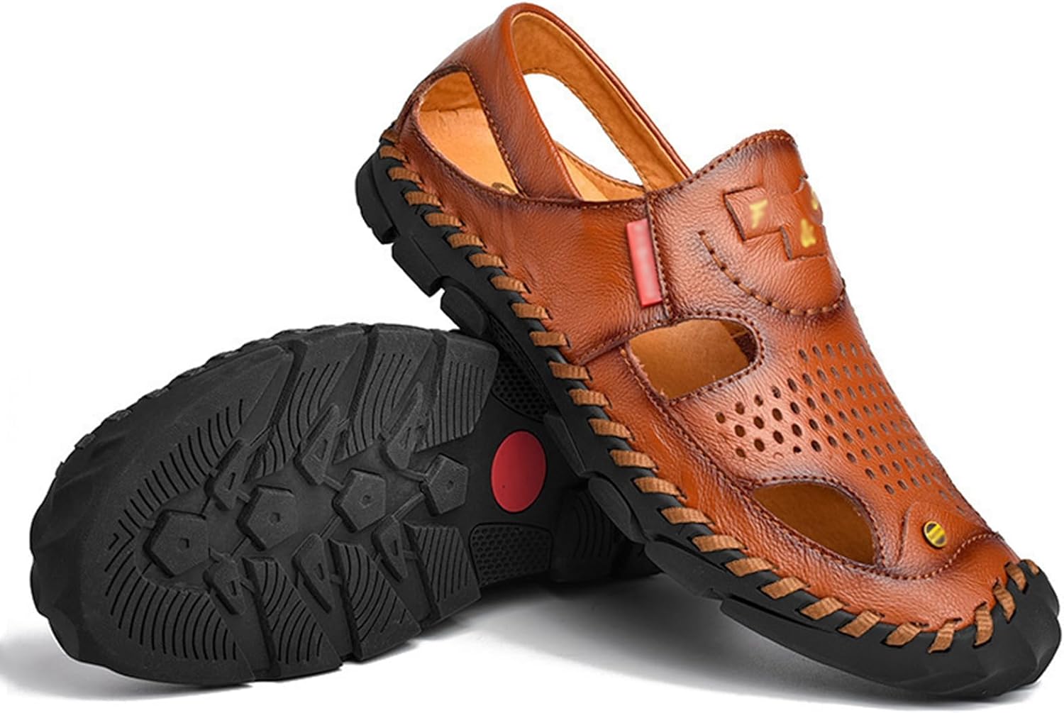 Мужские сандалии-рыбаки с закрытым носком, закрытые удобные кожаные водные туфли, нескользящие сандалии для походов, путешествий и кемпинга Generic, коричневый
Мужские сандалии-рыбаки с закрытым носком, закрытые удобные кожаные водные туфли, нескользящие сандалии для походов, путешествий и кемпинга Generic, коричневый