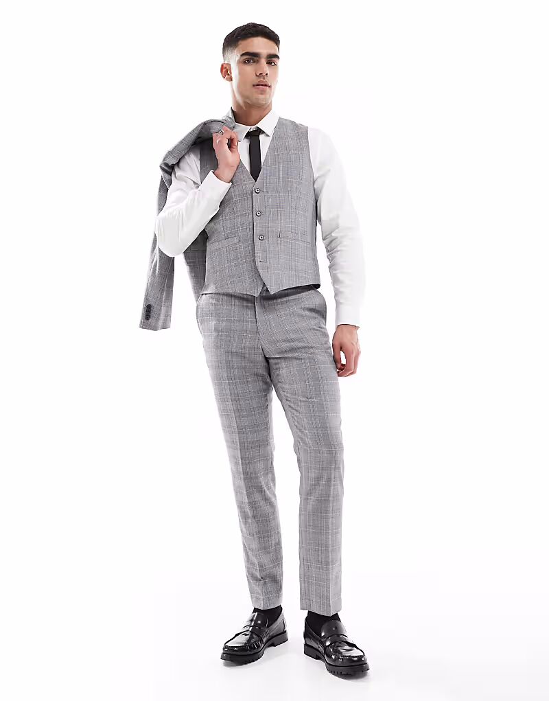 Строгие брюки от French Connection в серую клетку 
Строгие брюки от French Connection в серую клетку