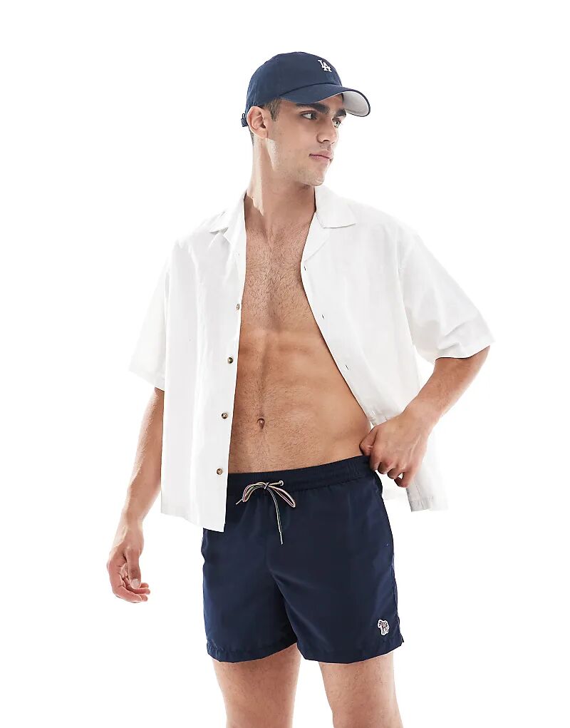 Плавки-шорты с логотипом зебры PS Paul Smith, темно-синие
Плавки-шорты с логотипом зебры PS Paul Smith, темно-синие