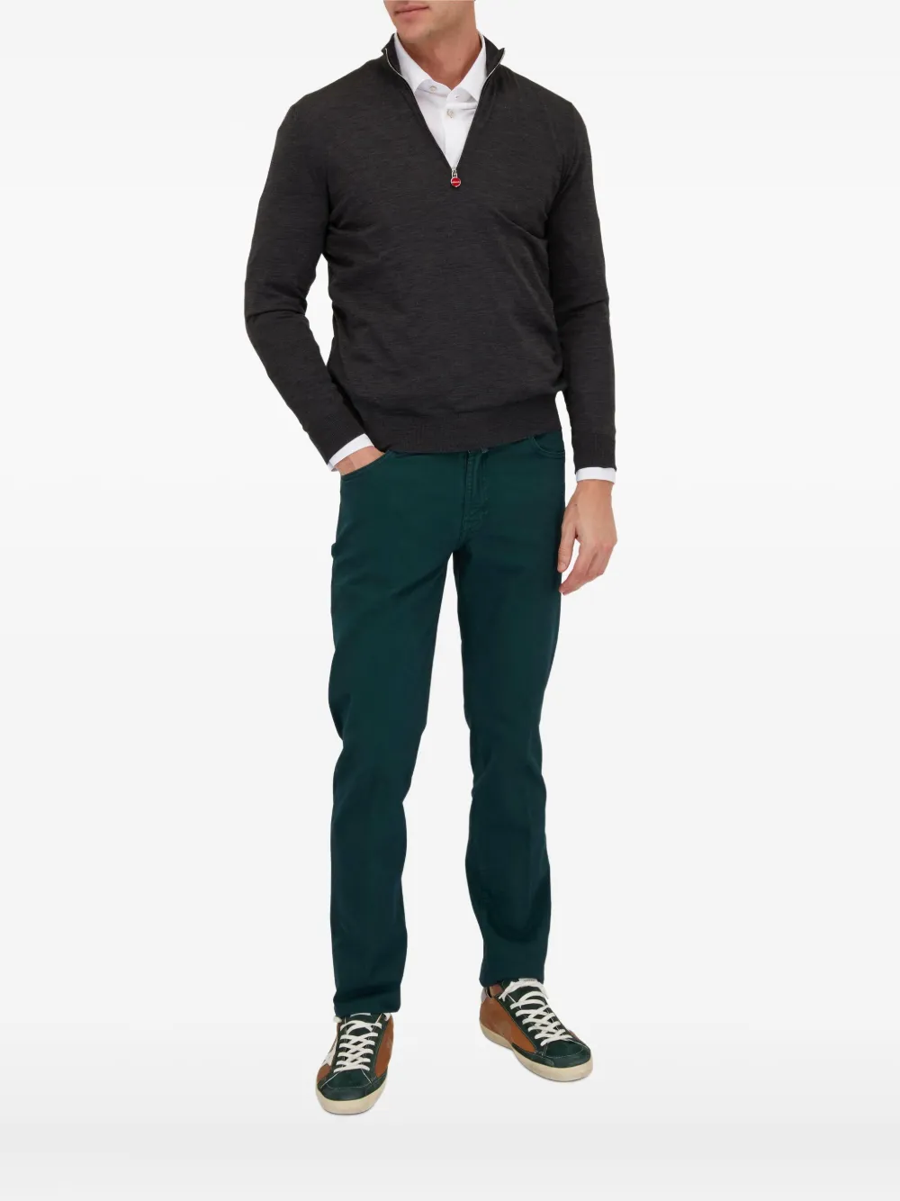 Рубашка на пуговицах Kiton, белый
Рубашка на пуговицах Kiton, белый