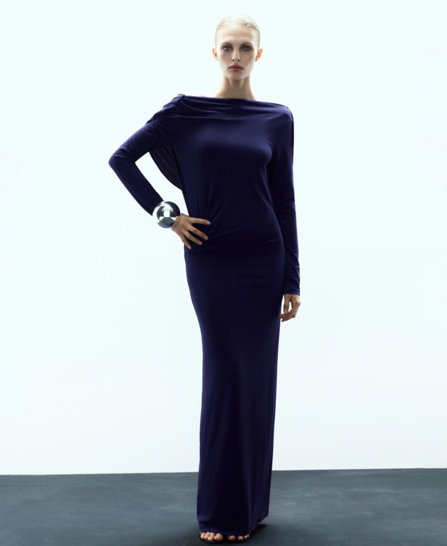 Женское асимметричное платье с драпировкой MANGO, Blue
Женское асимметричное платье с драпировкой MANGO, Blue