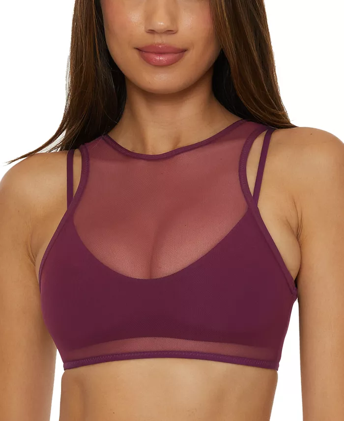 Женский топ-бикини Muse Mesh-Overlay Multi-Way Bralette Becca, фиолетовый
Женский топ-бикини Muse Mesh-Overlay Multi-Way Bralette Becca, фиолетовый