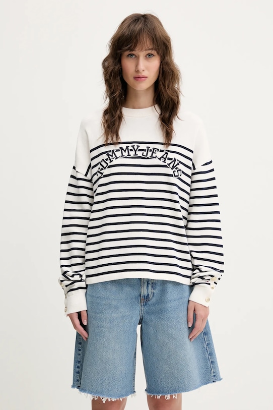Хлопковый свитер Tommy Jeans, бежевый
Хлопковый свитер Tommy Jeans, бежевый
