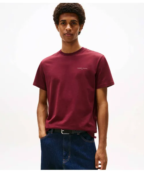 Футболка Slim fit Tommy Jeans, красный 
Футболка Slim fit Tommy Jeans, красный