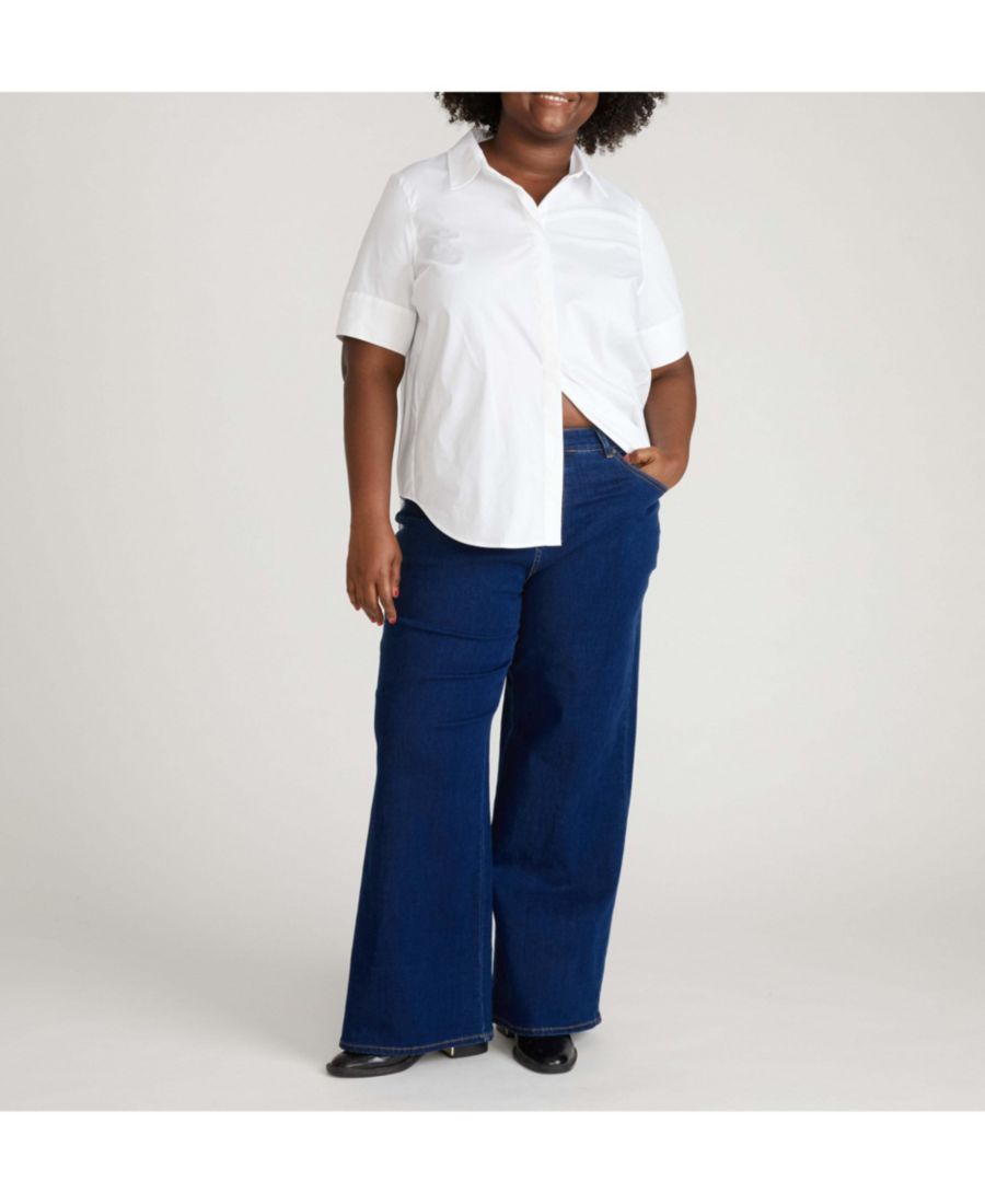 Женские свободные джинсы-клеш Universal Standard, Field of dreams indigo
Женские свободные джинсы-клеш Universal Standard, Field of dreams indigo