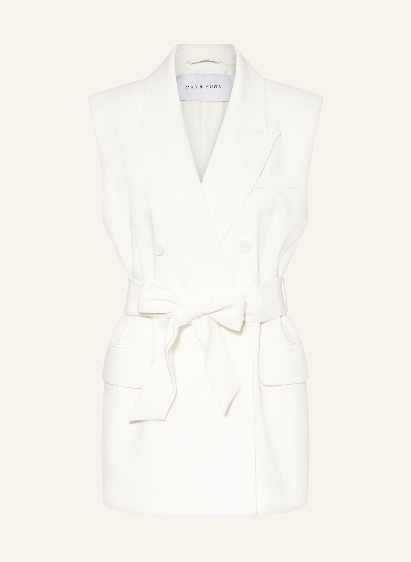 Блейзер жилет Mrs & Hugs, белый
Блейзер жилет Mrs & Hugs, белый
