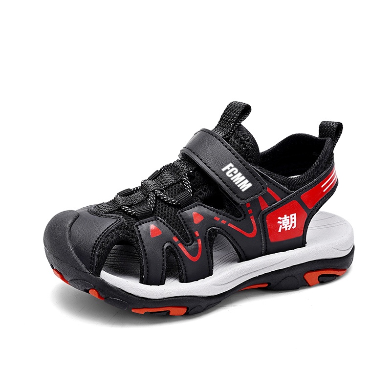 Прочные дышащие сандалии с низким верхом для детей FCMM, черный/красный
Прочные дышащие сандалии с низким верхом для детей FCMM, черный/красный