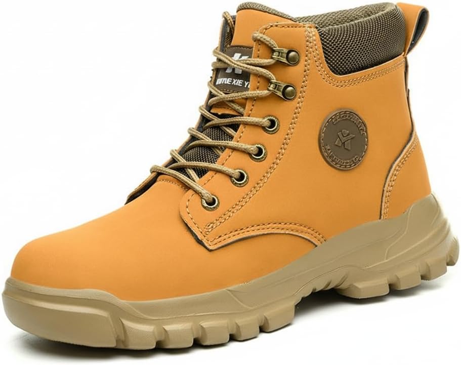 Мужские зимние ботинки со стальным носком, термозащитные и проколостойкие, из замши, с высокой посадкой, противоскользящие, с защитой от запаха Flowergirr, коричневый
Мужские зимние ботинки со стальным носком, термозащитные и проколостойкие, из замши, с высокой посадкой, противоскользящие, с защитой от запаха Flowergirr, коричневый