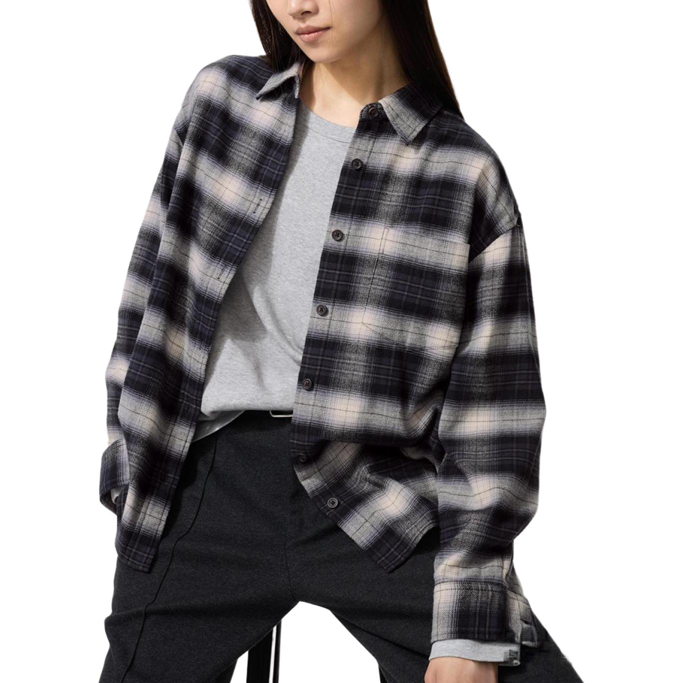 UNIQLO Женская рубашка темно-серого цвета
UNIQLO Женская рубашка темно-серого цвета