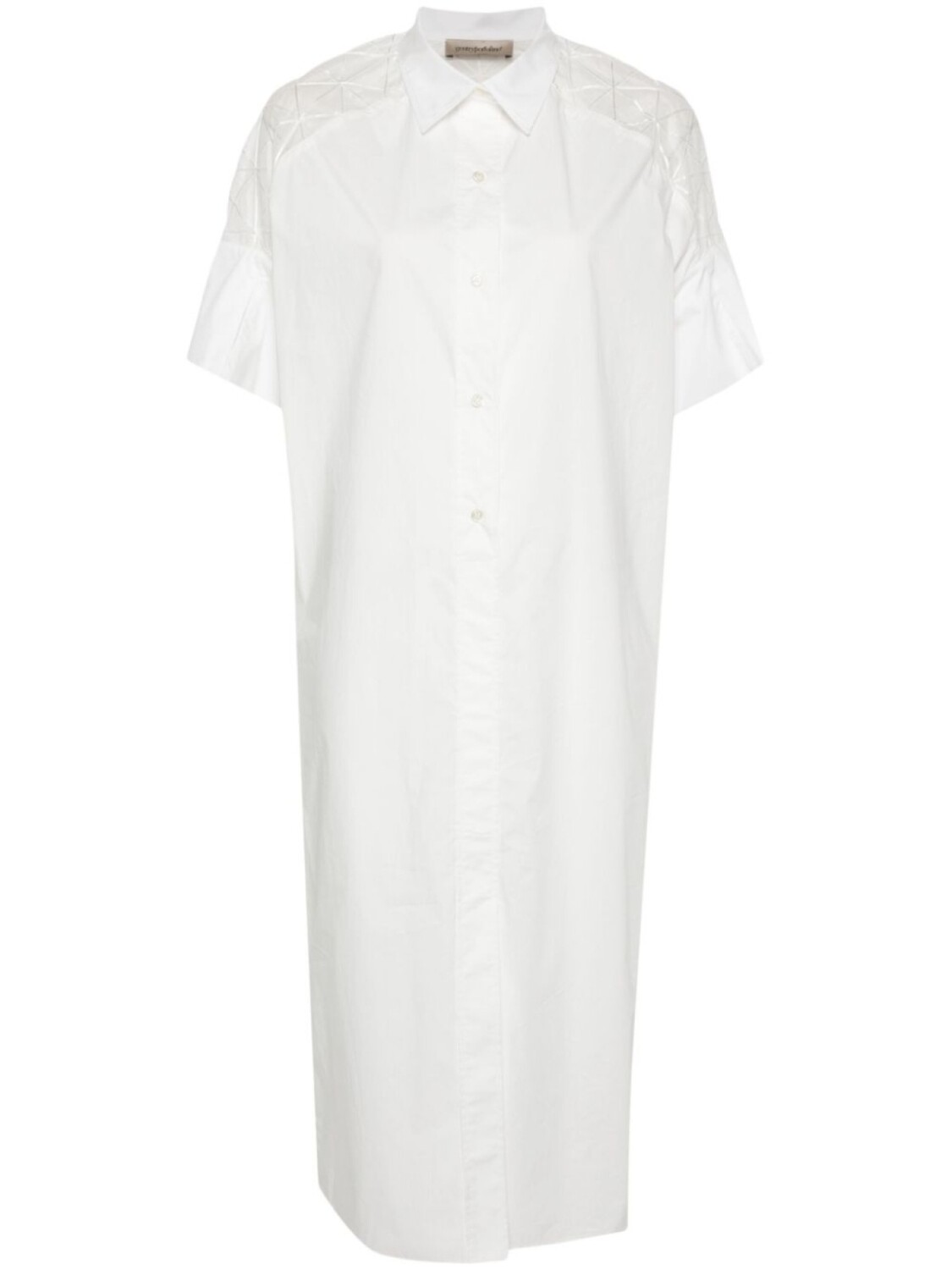 Платье-рубашка макси с прозрачными вставками Gentry Portofino, белый
Платье-рубашка макси с прозрачными вставками Gentry Portofino, белый