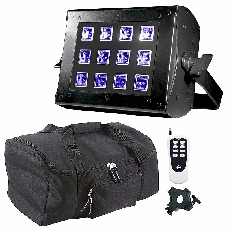 Светодиодный светильник American DJ ADJ UV Flood 36 LED UV Blacklight Effect Fixture w RF Remote, Case & Clamp
Светодиодный светильник American DJ ADJ UV Flood 36 LED UV Blacklight Effect Fixture w RF Remote, Case & Clamp