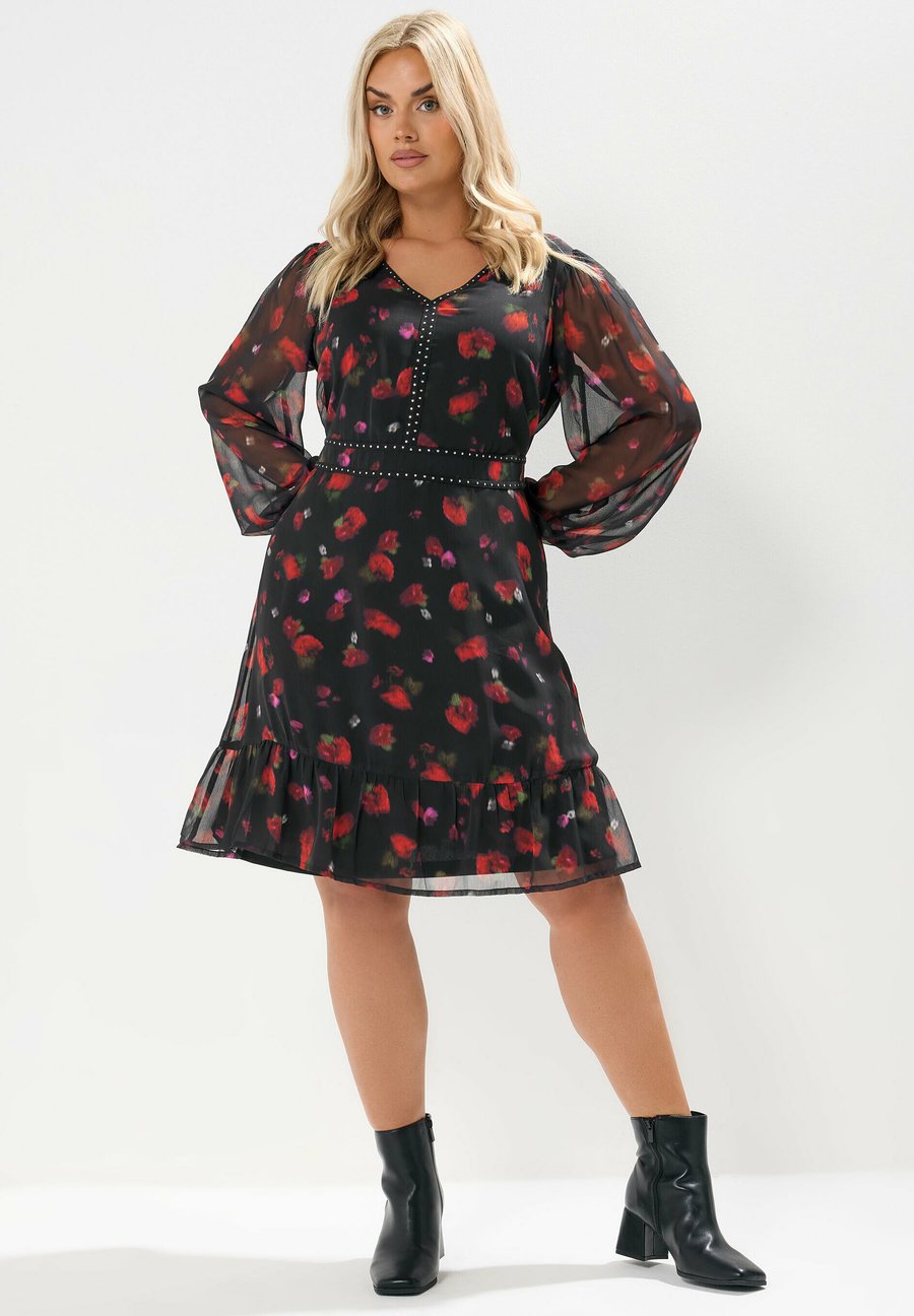 Платье Yours Clothing BLURRED FLORAL STUD MIDI, Black
Платье Yours Clothing BLURRED FLORAL STUD MIDI, Black