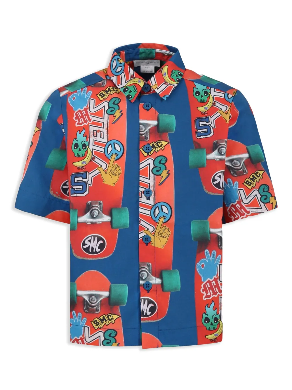 Рубашка с графичным принтом Stella McCartney Kids, синий
Рубашка с графичным принтом Stella McCartney Kids, синий