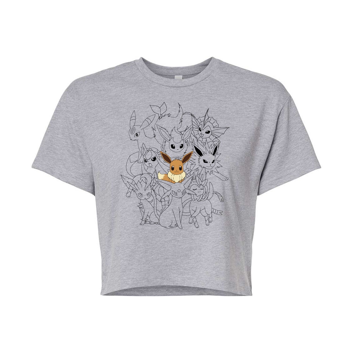 Укороченная футболка с рисунком Pokémon Eevee Group Evolution для юниоров Licensed Character, серый
Укороченная футболка с рисунком Pokémon Eevee Group Evolution для юниоров Licensed Character, серый