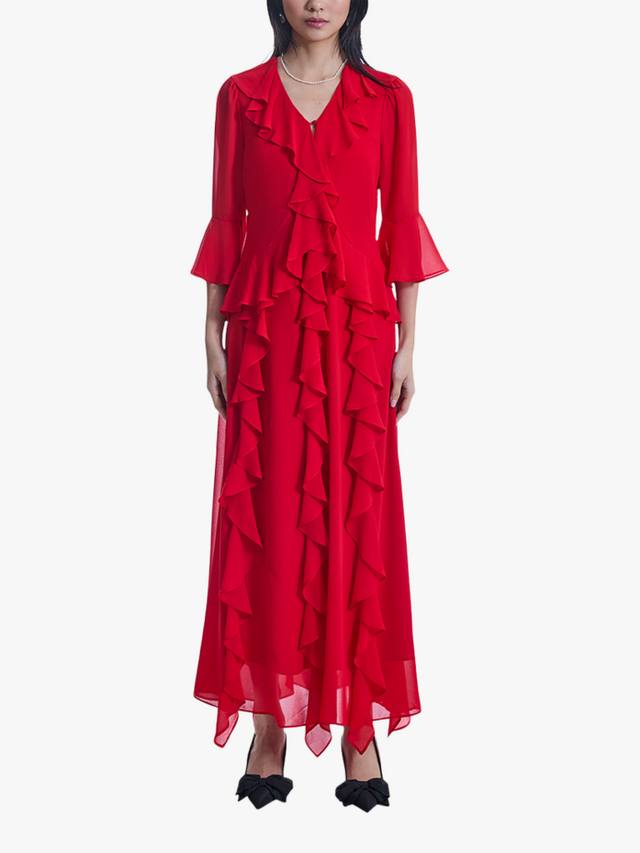 Платье с v-образным вырезом и рюшами James Lakeland, красный
Платье с v-образным вырезом и рюшами James Lakeland, красный