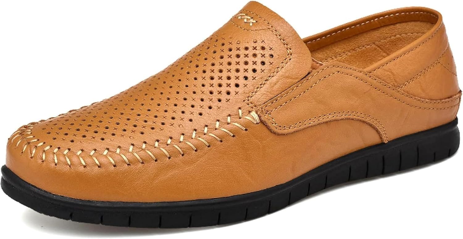 Мужские удобные кожаные туфли, летние повседневные обувь с вырезами, обувь для вождения на улице, повседневная офисная обувь Oxcowniu, желтый
Мужские удобные кожаные туфли, летние повседневные обувь с вырезами, обувь для вождения на улице, повседневная офисная обувь Oxcowniu, желтый
