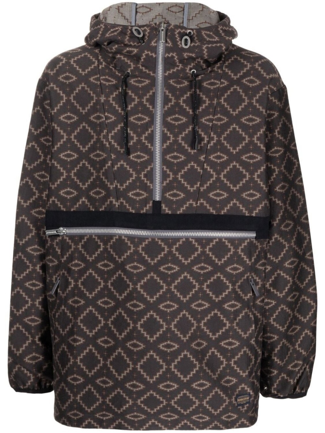 White Mountaineering куртка с геометричным узором и воротником на молнии, коричневый
White Mountaineering куртка с геометричным узором и воротником на молнии, коричневый