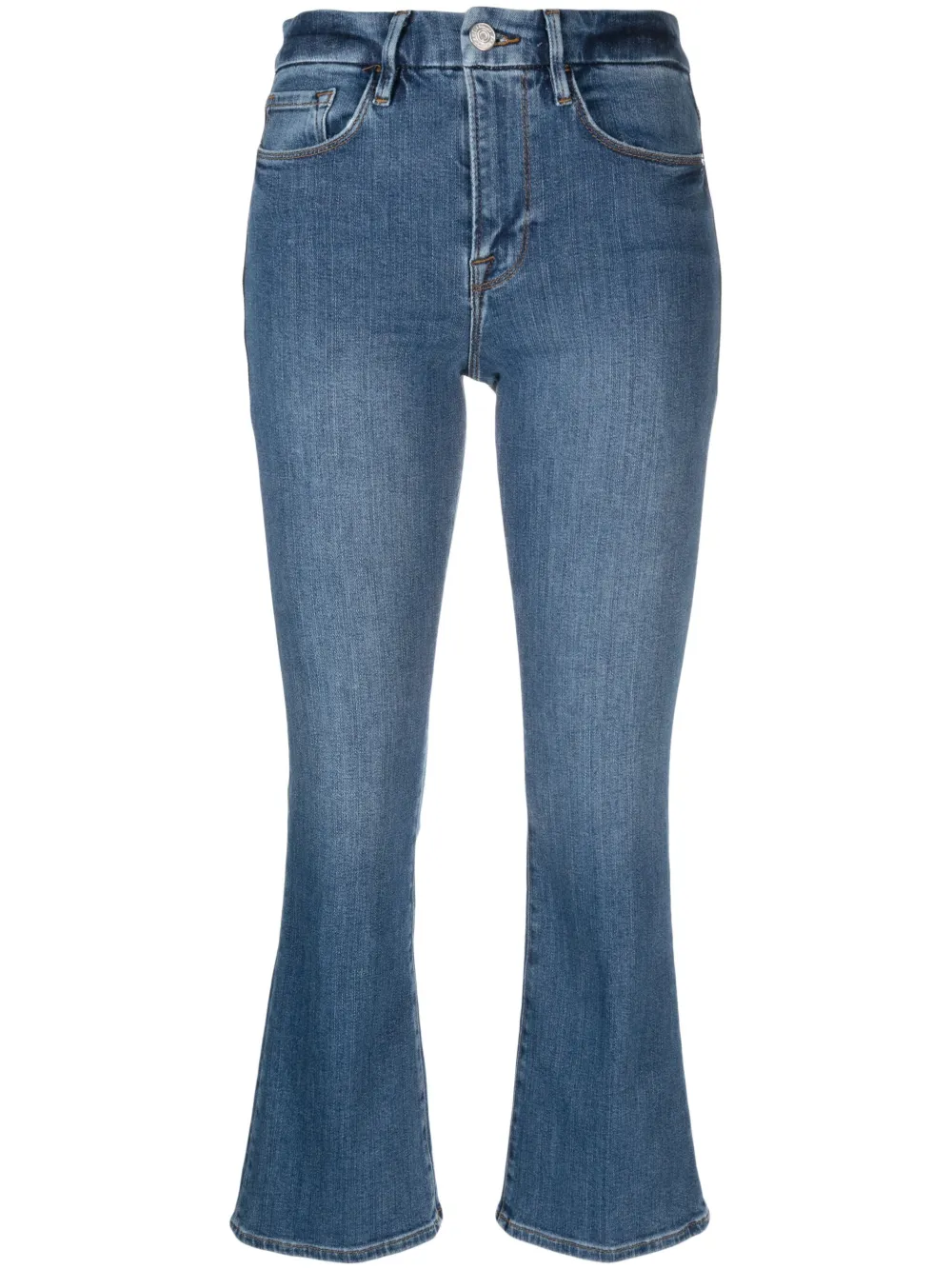 Укороченные расклешенные джинсы FRAME, синий
Укороченные расклешенные джинсы FRAME, синий